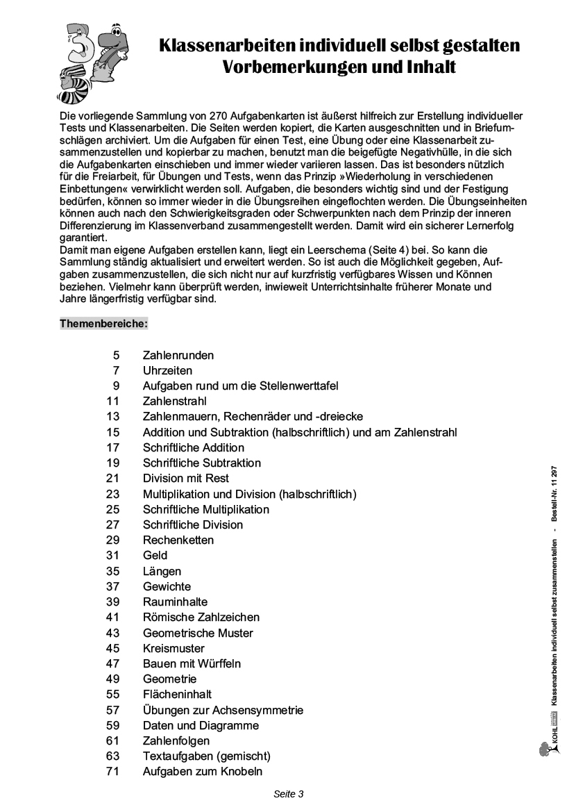 Klassenarbeiten MATHE / Klasse 4 - GEOSAVER